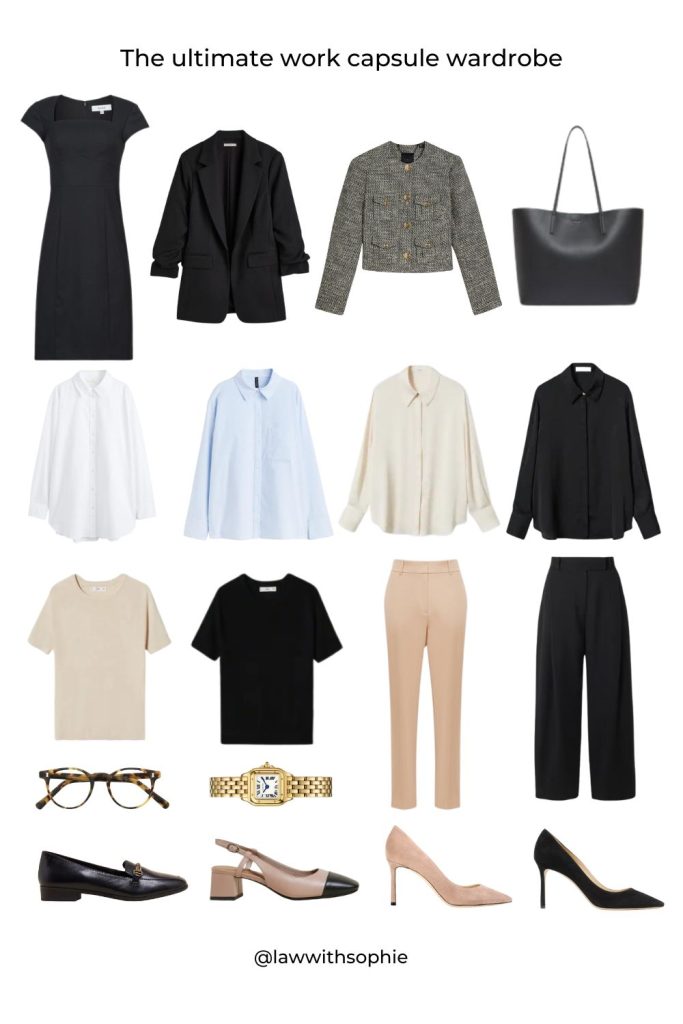 The ultimate work capsule wardrobe - Law With Sophie